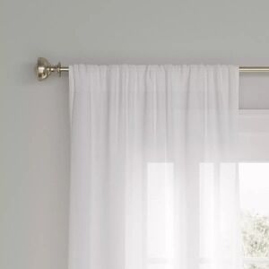 ⚡Threshold 1pc Light Filtering Farrah Window Curtain Panel ~ White 54"x‎ 95"